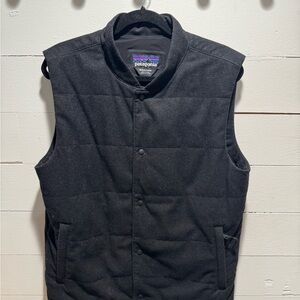 Patagonia Men's Black Recycled Wool Vest (size M)